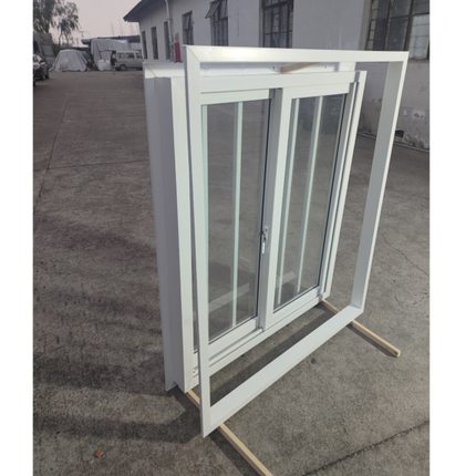 精选分体结构920双框单玻钢化推拉窗打包箱塑钢窗