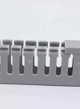 厂家 行线槽 pvc机柜配线槽 灰色阻燃方形走线槽8045