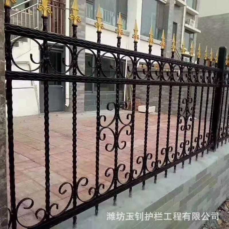铁艺护栏 小区别墅庭院围栏护栏 学校工厂铁艺围墙栅栏