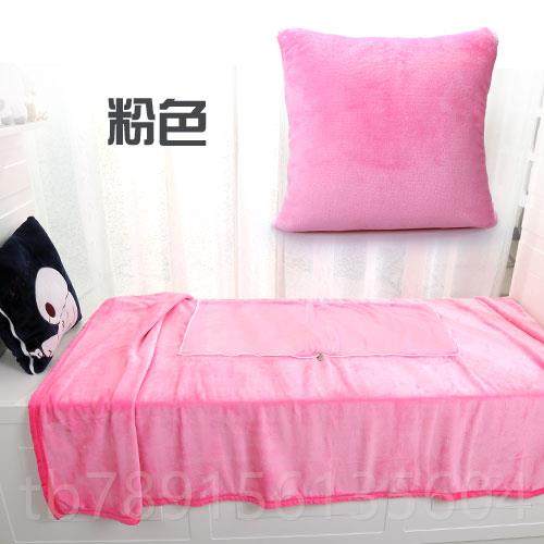 高档卡通瑚毯抱枕被子两用午睡绒盖毯办公室珊单人毯加厚毛绒靠垫,居家布艺,抱枕被,淘宝优惠券,粉丝福利购,淘宝优惠卷