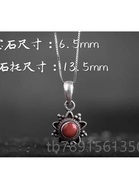 高档尼泊尔手工2古银饰品宝石手镯吊坠 女95个性 手链 创意复民族