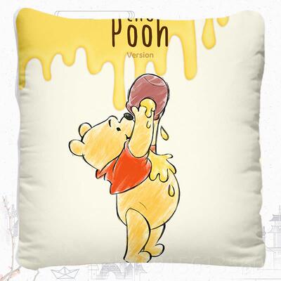 高档小维尼熊Winnie the P ooh 维尼 抱被 床上小熊被子靠垫抱枕