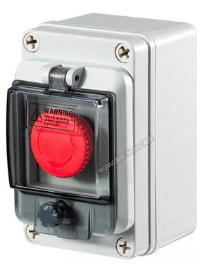 高档端室外防水按钮盒 带防水窗钮开关盒IP6高7 启动按停止复位22