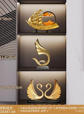 高档一帆件风顺帆船摆轻奢高级感高档客厅摆高端气上大档次开业件