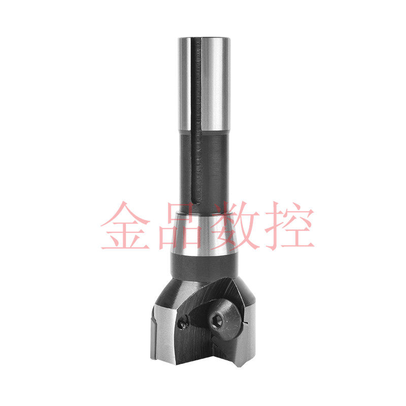 可转位三角立铣刀盘 莫氏3# 4# 直柄H R8柄 90度三角刀片铣刀盘
