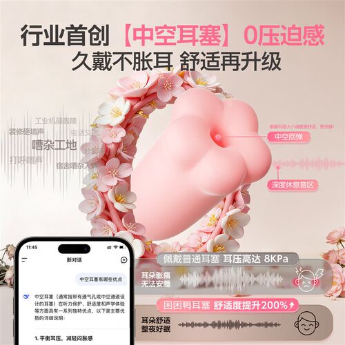 【百万爆款d】2代花朵睡眠耳塞睡觉专用小耳道打呼防噪音宿舍女生
