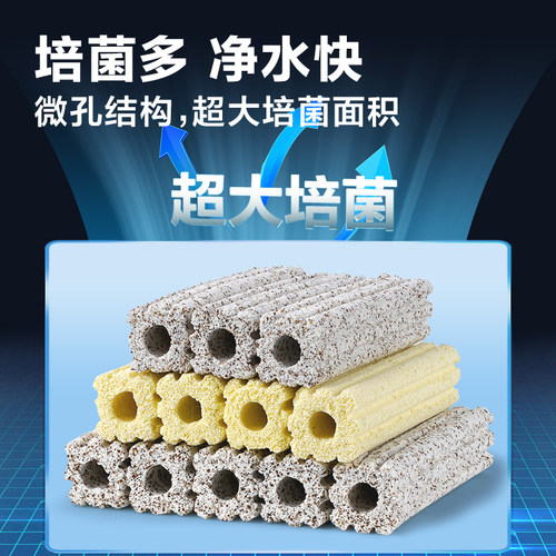 鱼缸过滤材料硝化细n菌屋底滤鱼池周转箱过滤器净水系统培菌滤材