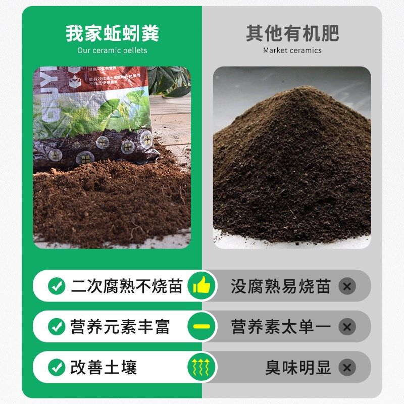 二次发酵蚯蚓粪花肥料营养土养种菜种花J蔬菜多肉土羊粪鸡粪有机