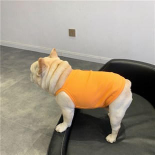 宠物狗狗b夏季 法斗巴哥小型犬斗牛比熊胖狗吊带衣服 薄款 吊带背心