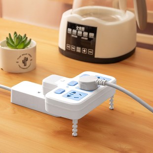 全纯铜圆孔插座无线转换r器夜灯USB独立开关多功能一转多位排插板