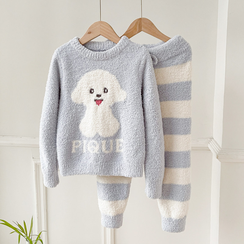 2023冬季新款半边n绒儿童睡衣软绵绵珊瑚绒男女童宝宝法兰绒家居,童装/婴儿装/亲子装,家居服套装,淘宝优惠券,粉丝福利购,淘宝优惠卷