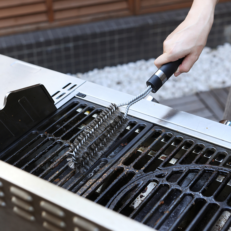 燃客烧烤清洁刷不锈钢丝长手柄家用厨房清洁刷子洗W碗神器轻便锅