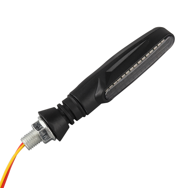 摩托车电动车改装配件LED流y水转向灯转弯灯越野车地平线街跑车灯