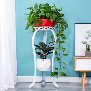 花架子铁艺多层室n内客厅家用省空间吊兰轻奢绿萝置物架