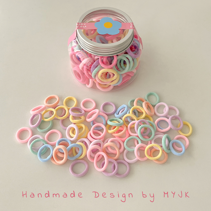 小女孩不伤发毛巾圈儿童拇指橡皮筋女扎I头发圈高弹力皮筋宝宝头