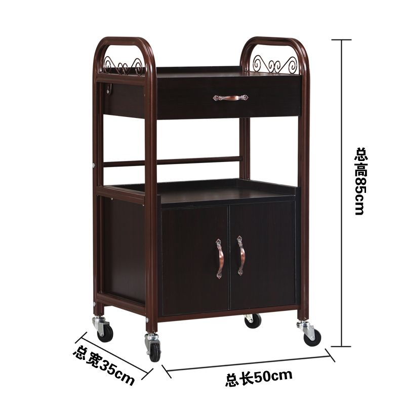 包邮特价欧式美容推车带抽屉美A容院小推车美发工具车多功能置物