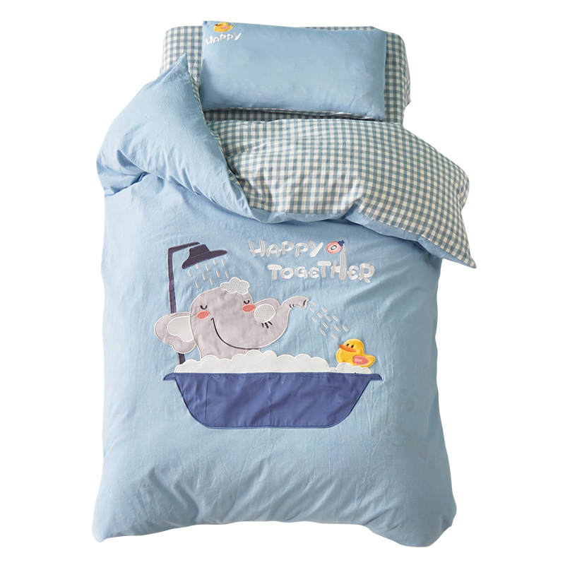 幼儿园被子d三件套纯棉宝宝入园小被子被套被褥含芯件儿童床品
