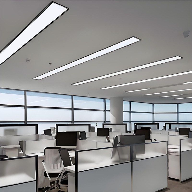 嵌入式LED长条灯石膏板条形灯会议室医院办O公室天花板暗装平板灯