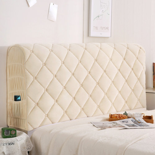 简约全包床头套罩软包防尘通用万能床E头罩木床皮床靠背套2022新