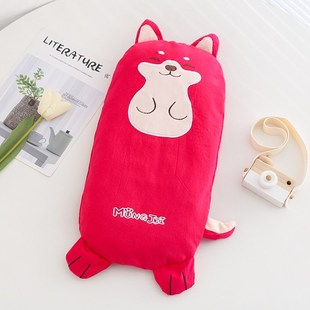 宝宝枕头柴犬狗卡通枕套荞麦皮A可拆洗纯棉幼儿园儿童可爱透气吸