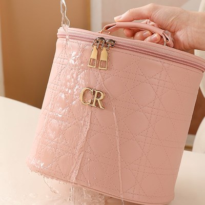 化妆包女2024新款便t携大容量手提立体化妆品硬壳收纳包盒