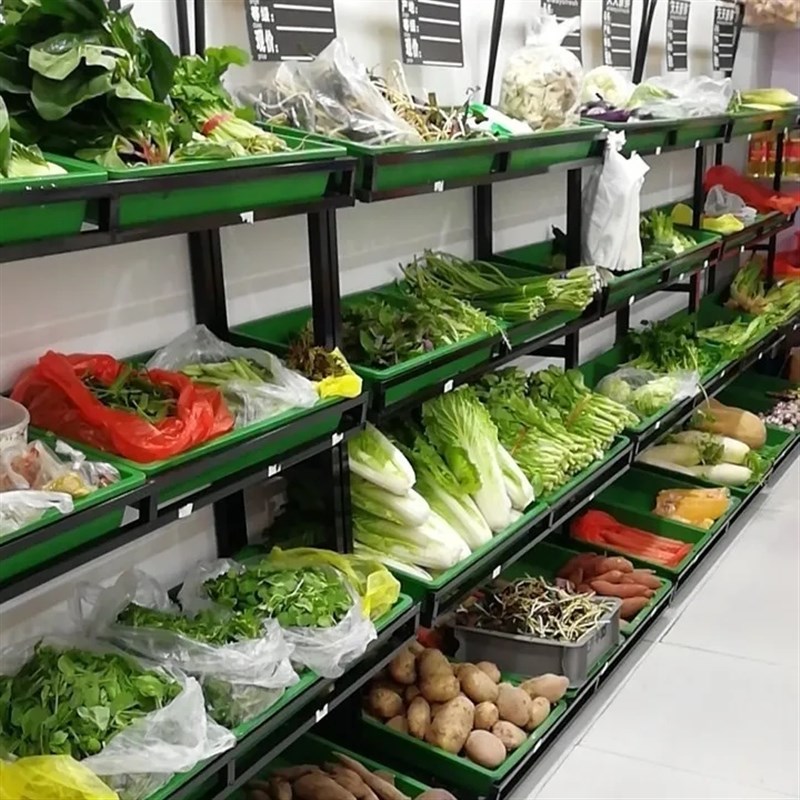 超市水果蔬菜货架展示架生v鲜水果店蔬菜店便利店架子菜架子商用