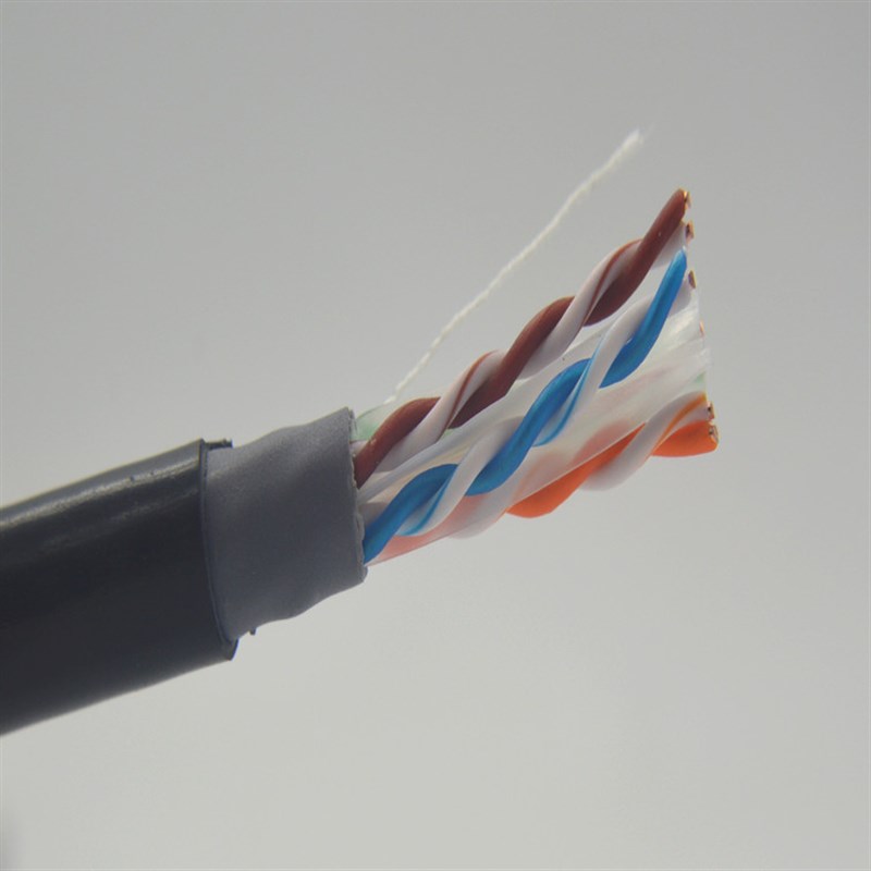 安普室外防水六类无氧铜CTA6千兆网线连I接线8芯网络监控300米包