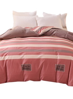 100%全棉被套单件k单人150x200x230双人纯棉斜纹被罩180x220x240c