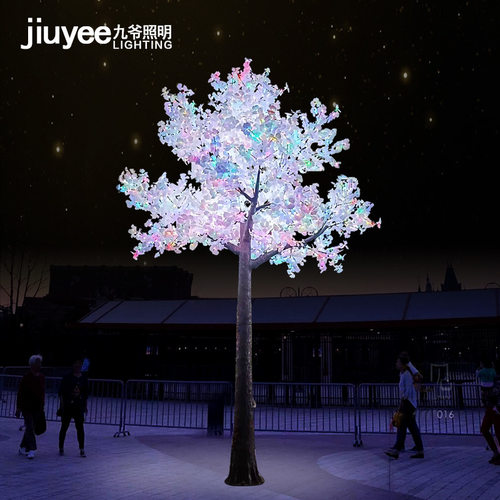 led仿真树灯 七彩同步变色 7米仿真大树 led仿真发光树灯景观灯