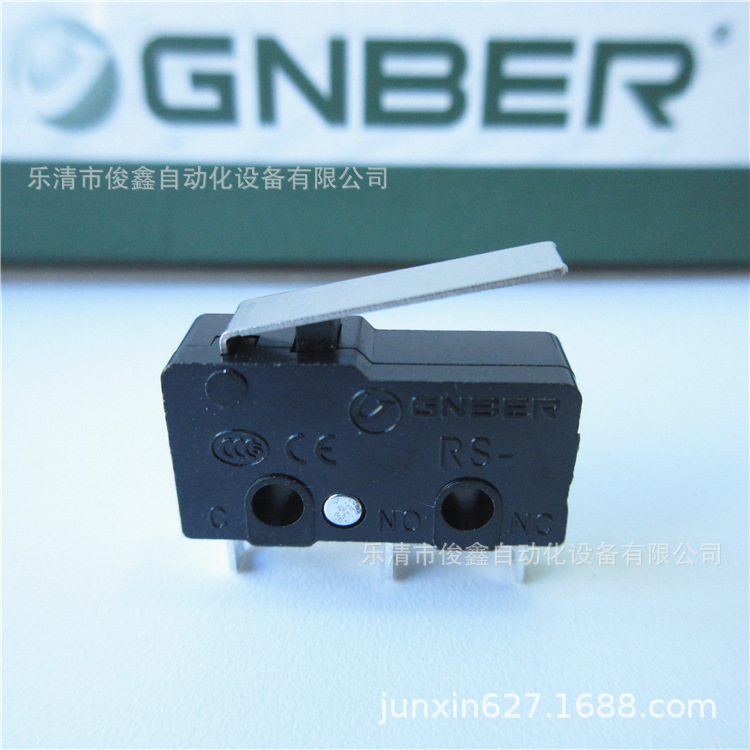 GNBER冈本微动开关RS-5GL 杠杆型三脚 5A轻触开关 点动开关