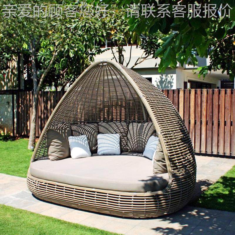 户躺床781庭院阳外藤编沙发床别墅花园游泳池现代台休藤闲编躺椅,住宅家具,户外沙发,淘宝优惠券,粉丝福利购,淘宝优惠卷