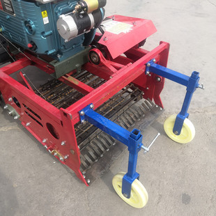 手扶车前置收获机 大蒜土豆收获机 宽幅75公分现货