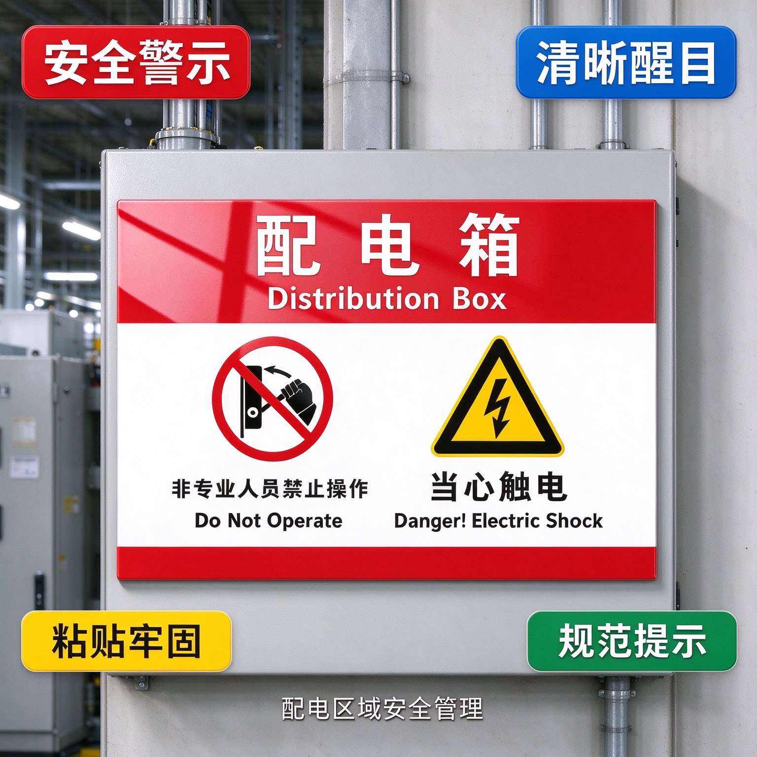 配电箱标识牌亚克力有电危险小心当心触电警示贴纸机房重地闲人免进电源柜请勿触摸高压注意安全温馨提示标志