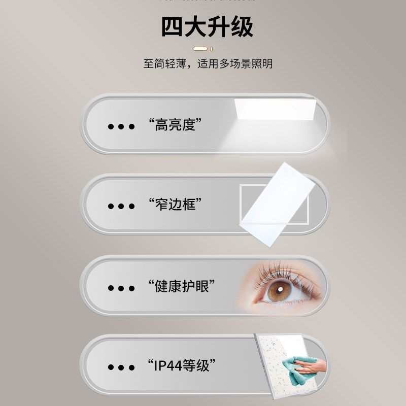 通士达厨房灯300x600扣板灯集成吊顶LED灯浴室卫生间平板吸顶灯,家装灯饰光源,厨卫/阳台/玄关/过道吸顶灯,淘宝优惠券,粉丝福利购,淘宝优惠卷