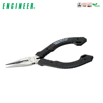 日本ENGINEER工程师ESD手柄精密尖嘴钳PS-01G 光滑手柄PS-01