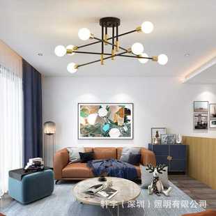 创意家用卧室房间LED吸顶灯 北欧简约现代客厅吸顶灯餐厅吊灯个性