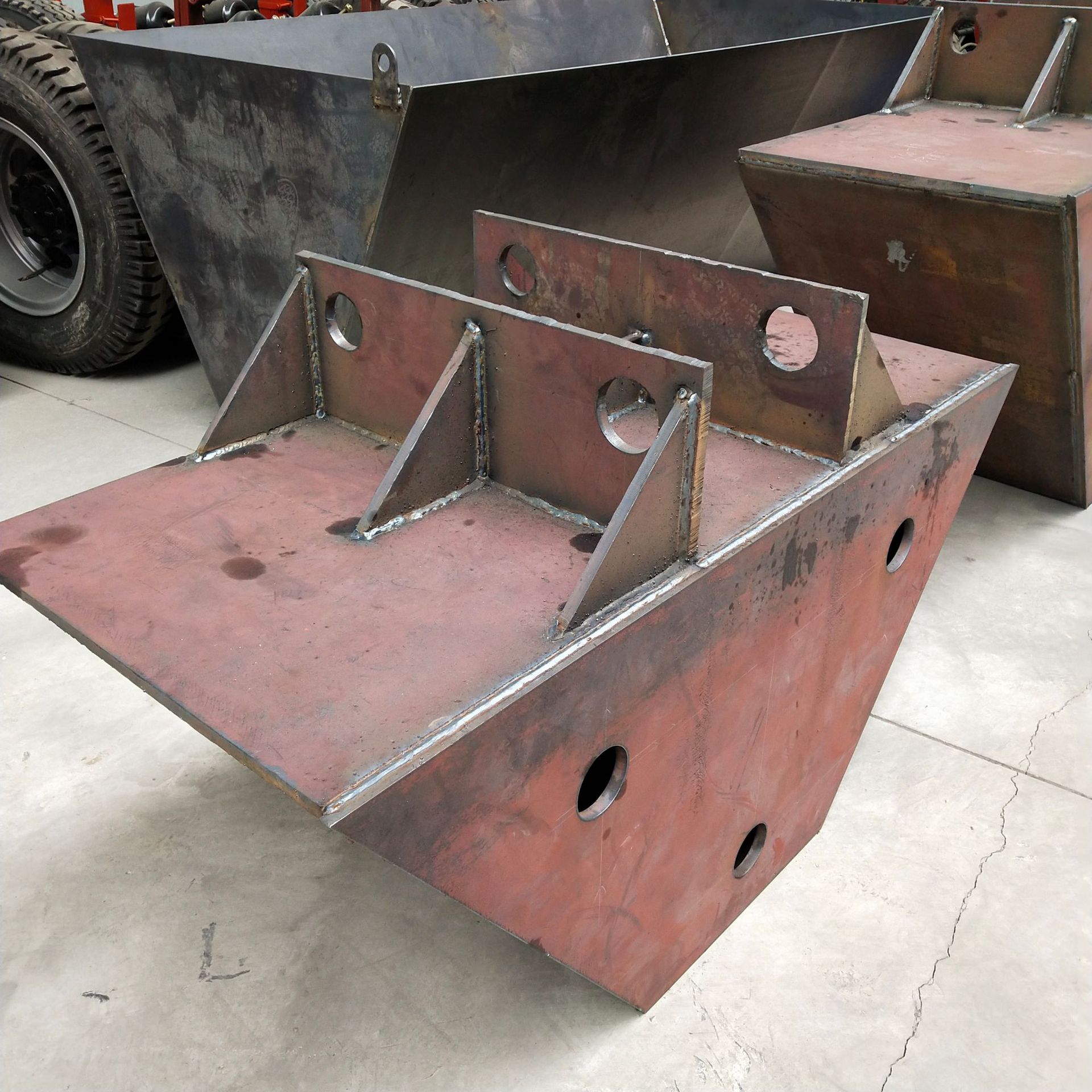 厂家销售水渠成型机挖斗 渠道衬砌机挖斗 U型梯形挖斗