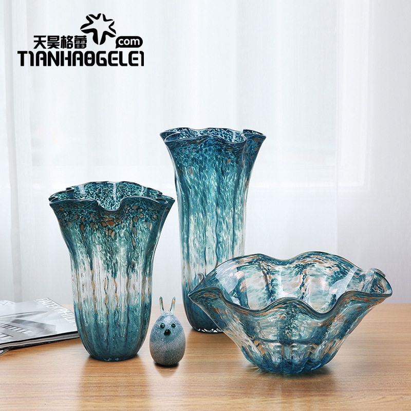 天昊格蕾手工艺欧式蓝色玻璃花瓶酒店样板房客厅餐厅茶几兔子摆件,模玩/动漫/周边/娃圈三坑/桌游,文化/体育周边,淘宝优惠券,粉丝福利购,淘宝优惠卷