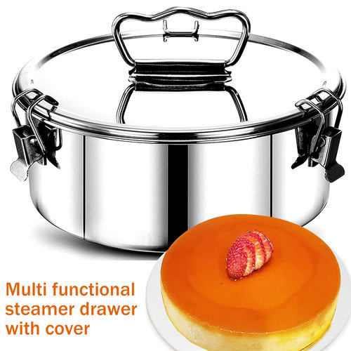 1.5QT Stainless Steel Flan Mold Cake Baking Pan for 6QT 8QT