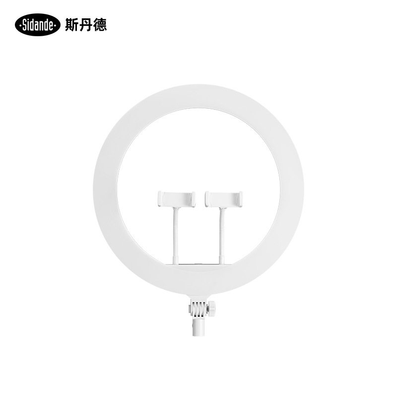 斯丹德LED直播补光灯16寸环形灯RGB彩色常亮柔光灯打光灯抖音美颜