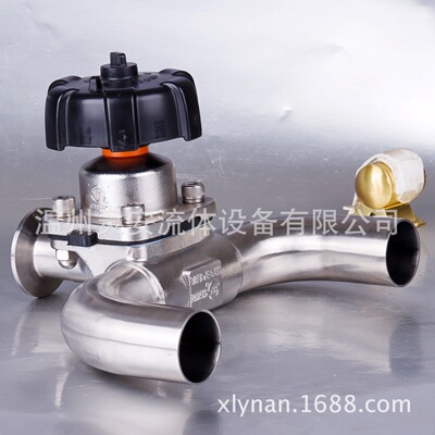 25三通隔膜阀 卫生U型隔膜阀 U型GMP隔膜阀 FDA食品级三通隔膜阀