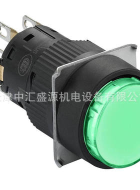 XB6EA圆形按钮XB6EAA32F按钮16mm塑料一体式2NO/NC绿色按钮开关