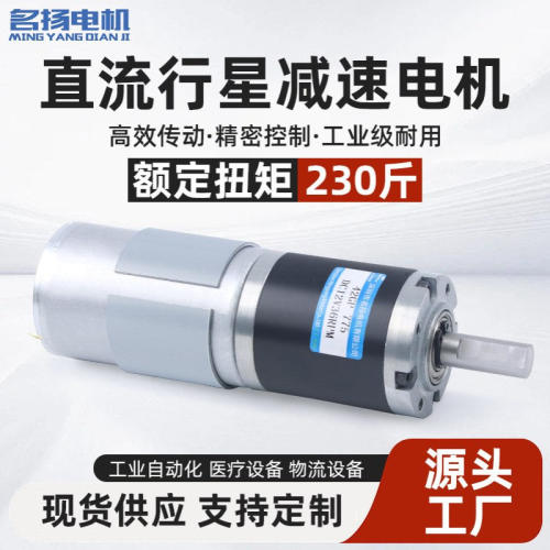 名扬微型直流减速电机12v行星齿轮42GP-775小马达低速调速电动机