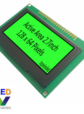 2.7英寸oled液晶显示模块大尺寸绿色光TW28642270B03兼容ssd1322