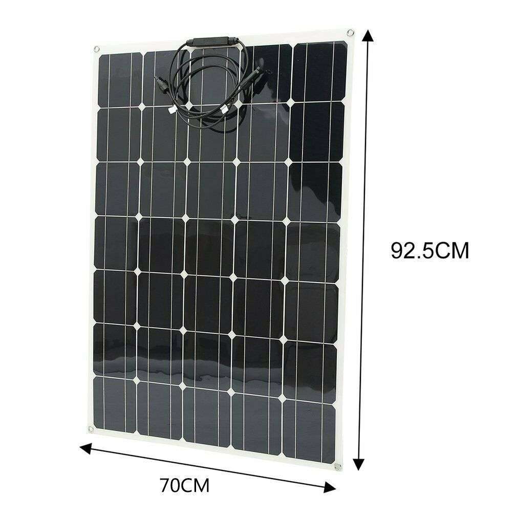 120W柔性太阳能电池板系统RV汽车船家用12V/24V套件太阳能电池板