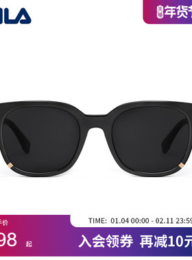 【2025年新款】FILA斐乐墨镜女款复古圆框太阳眼镜潮流男SFI914F