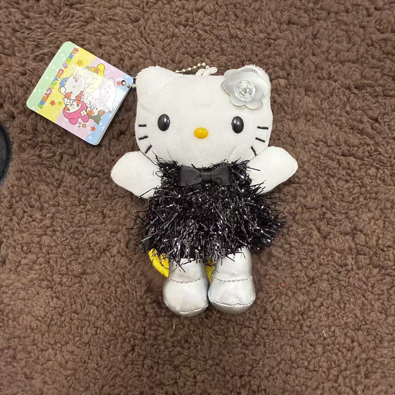 黑色闪裙哈喽kitty小挂件hello包图片