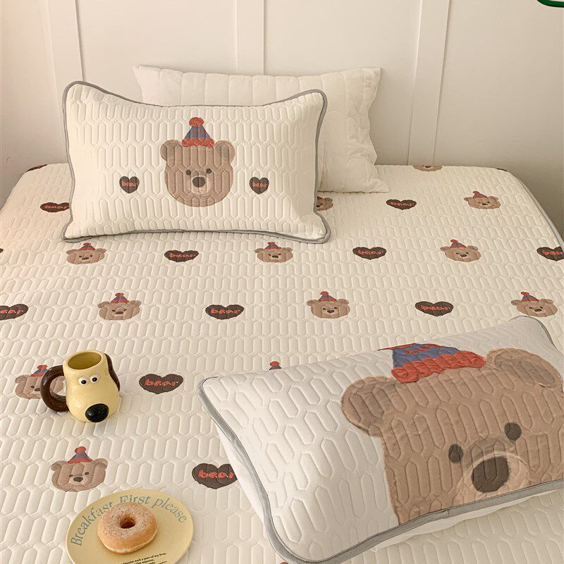 精选ins床笠款亲肤款乳胶凉席冰丝席通用软席可水洗机洗空调席三