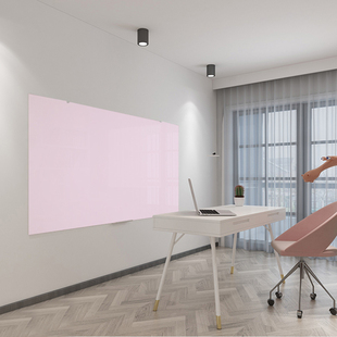 磁性钢化玻璃白板挂墙式书写板可擦会议室写字板儿童家用小黑板看