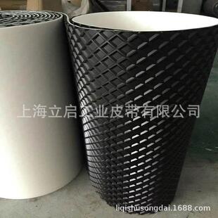 灰色菱形格木工砂光机输送带重型平面砂光机皮带厂家直销优惠